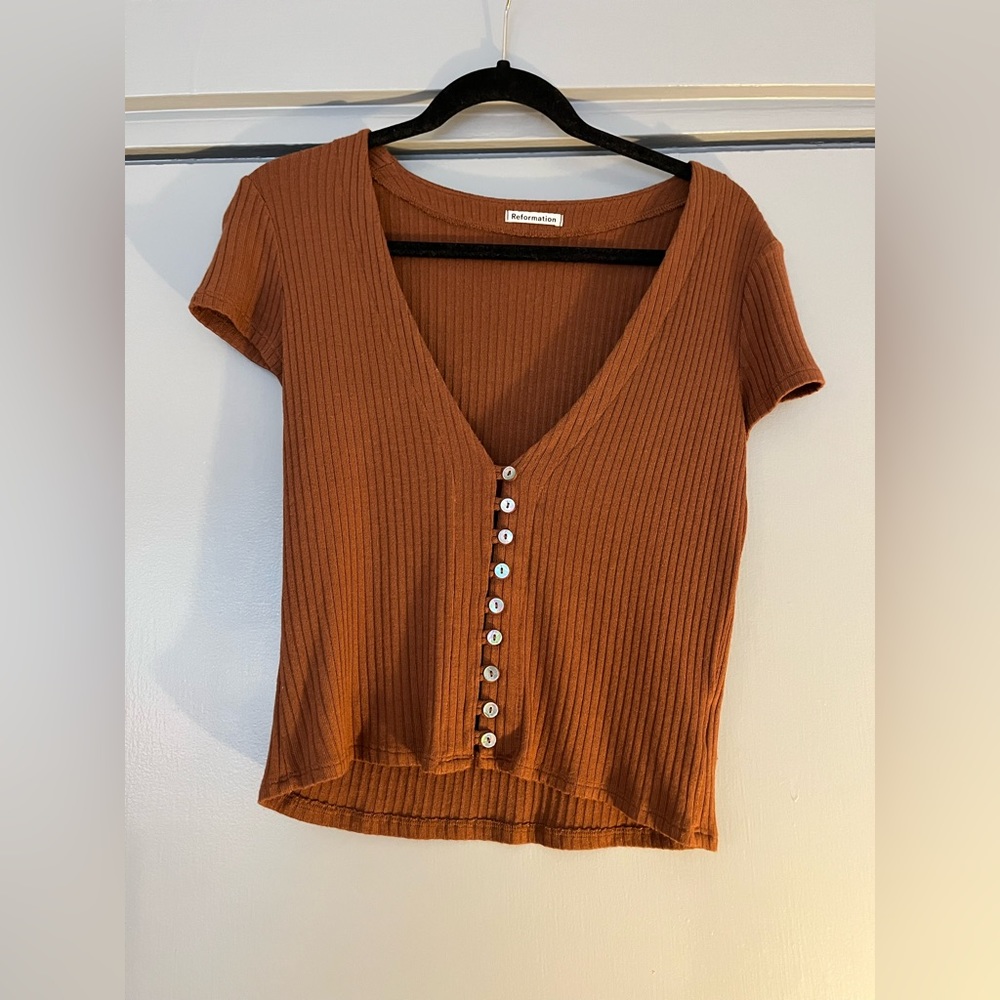 REFORMATION Nella Top